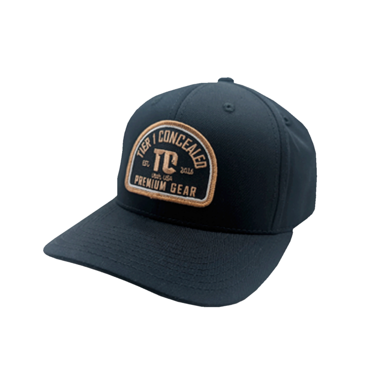 T1C - Arch Patch - Snapback+Solid Back - Black