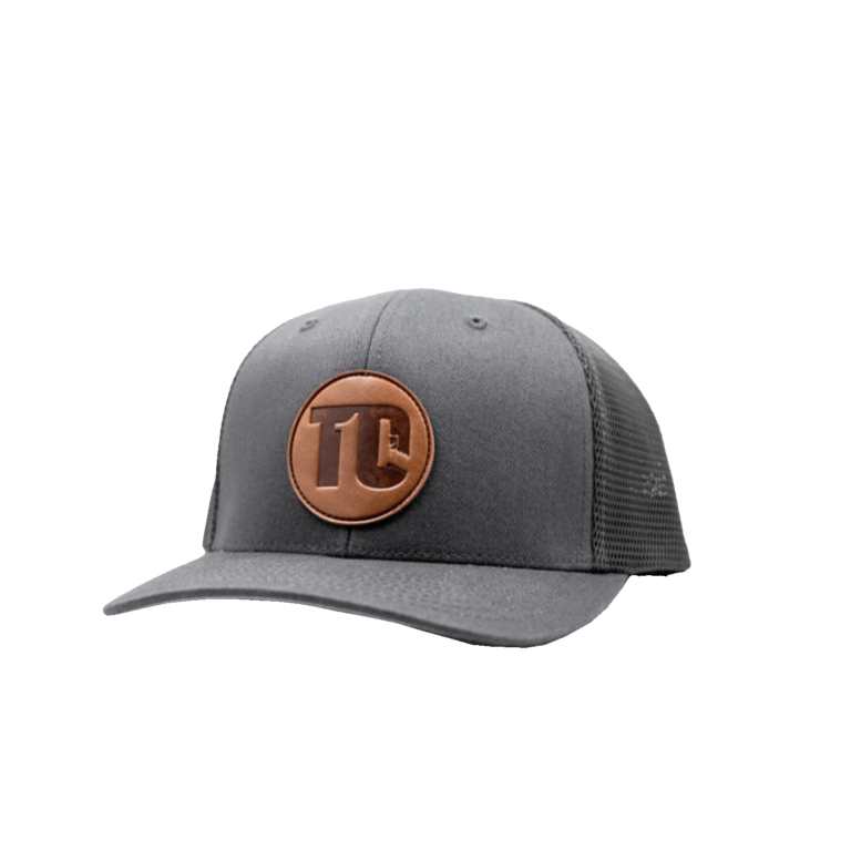 T1C - Leather Patch - Trucker Flexfit+Snapback - Gray